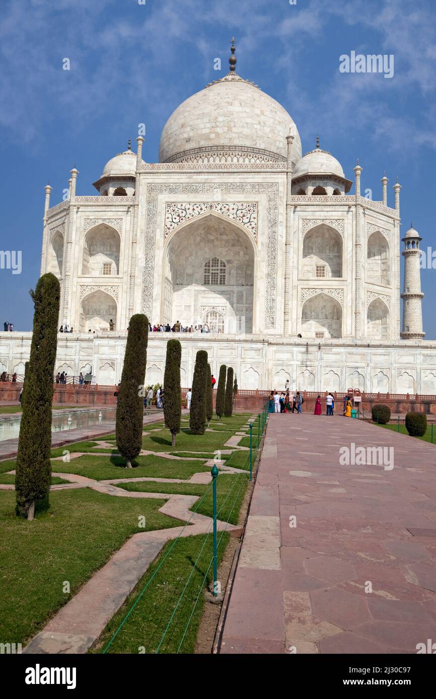 Agra, Inde. Taj Mahal. Banque D'Images