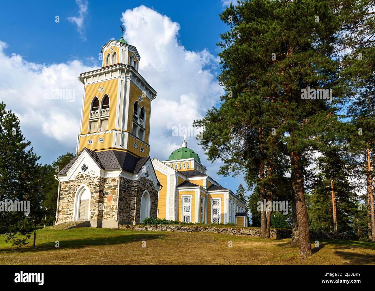 Kerimäki possède la plus grande église en bois du monde, Kerimäki, Savonlinna, Finlande Banque D'Images