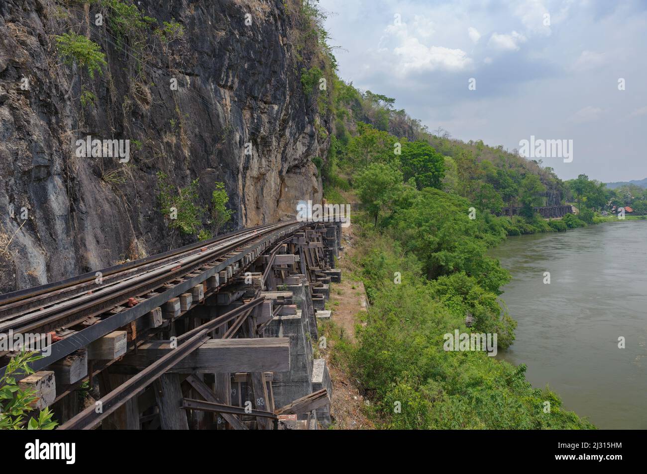 Décès pont ferroviaire sur la rivière Kwai Noi Banque D'Images
