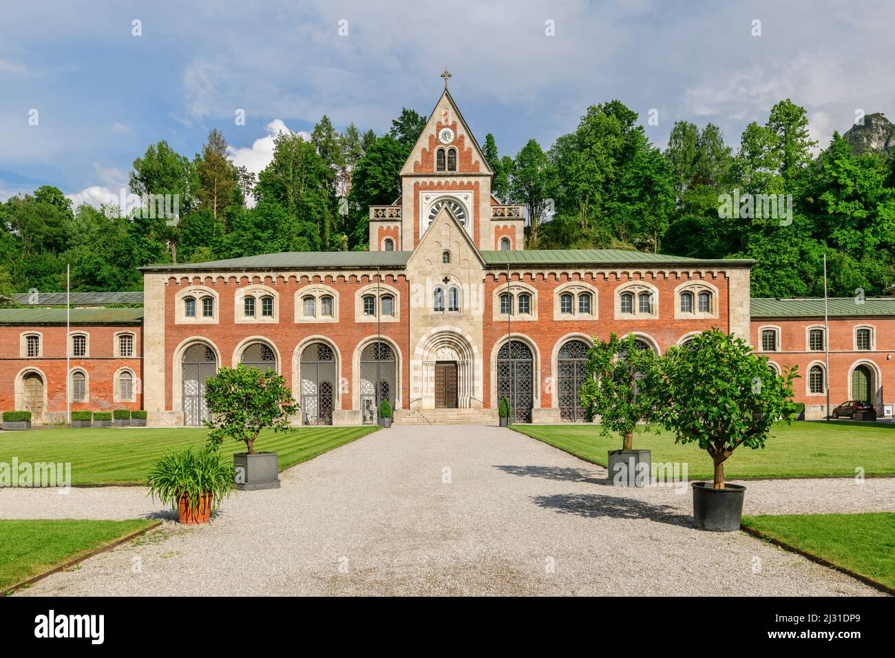 Vieilles salines, Hauptbrunnhaus, Bad Reichenhall, Alpes de Berchtesgaden, Salzalpensteig, Haute-Bavière, Bavière, Allemagne Banque D'Images