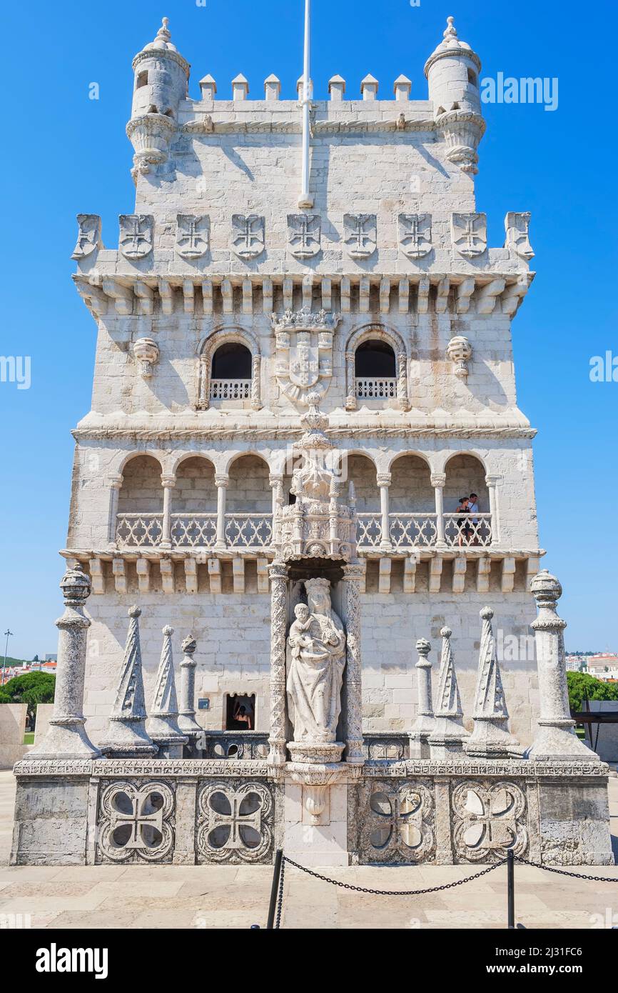 La Tour de Belém, Belém, Lisbonne, Portugal, Europe Banque D'Images