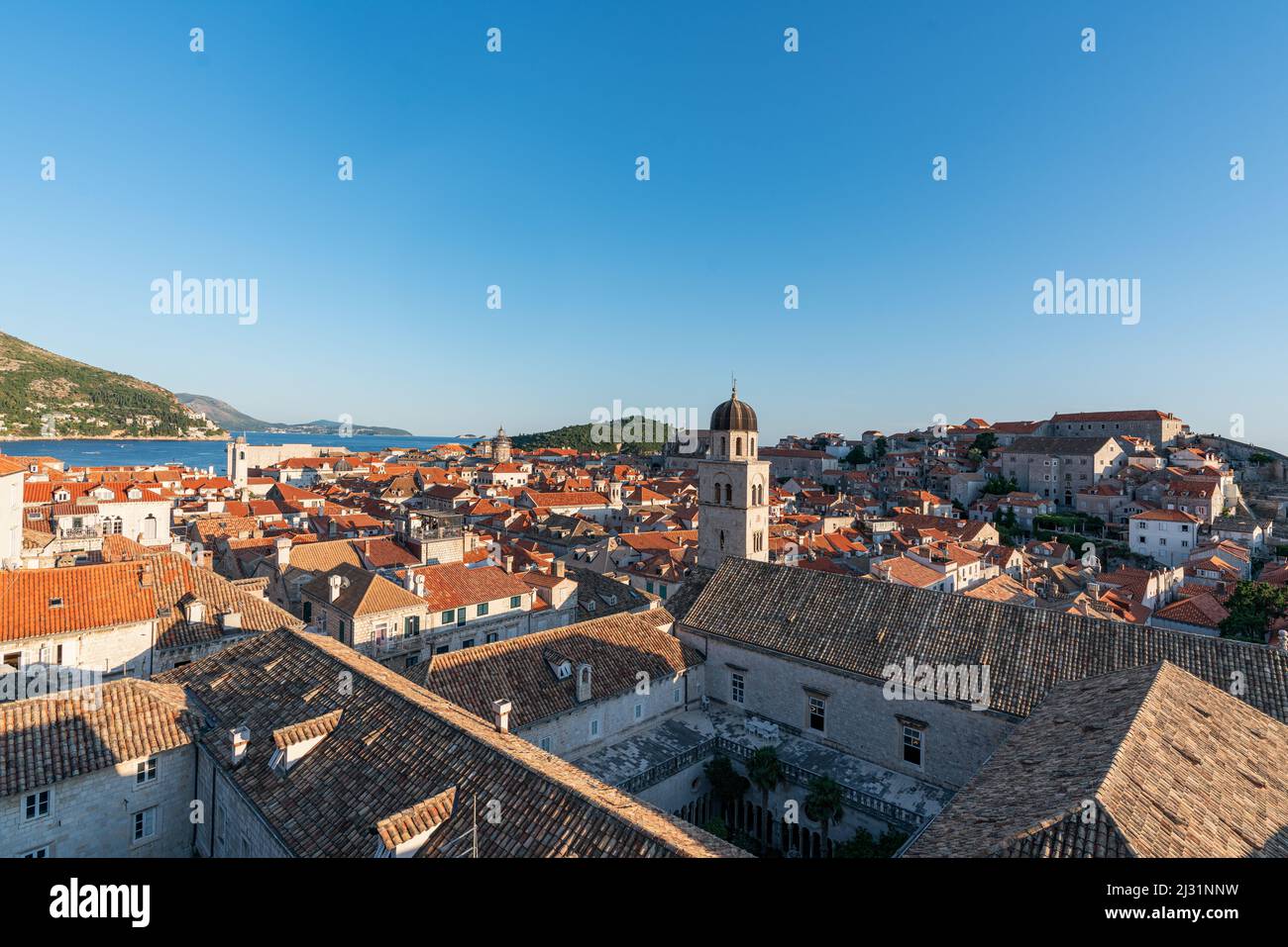 La vieille ville de Dubrovnik, Dalmatie, Croatie. Banque D'Images