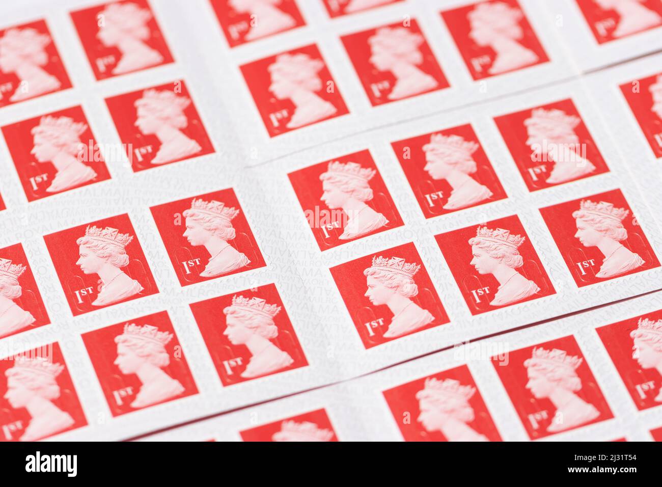 Lignes de 1st tampons de classe Banque D'Images