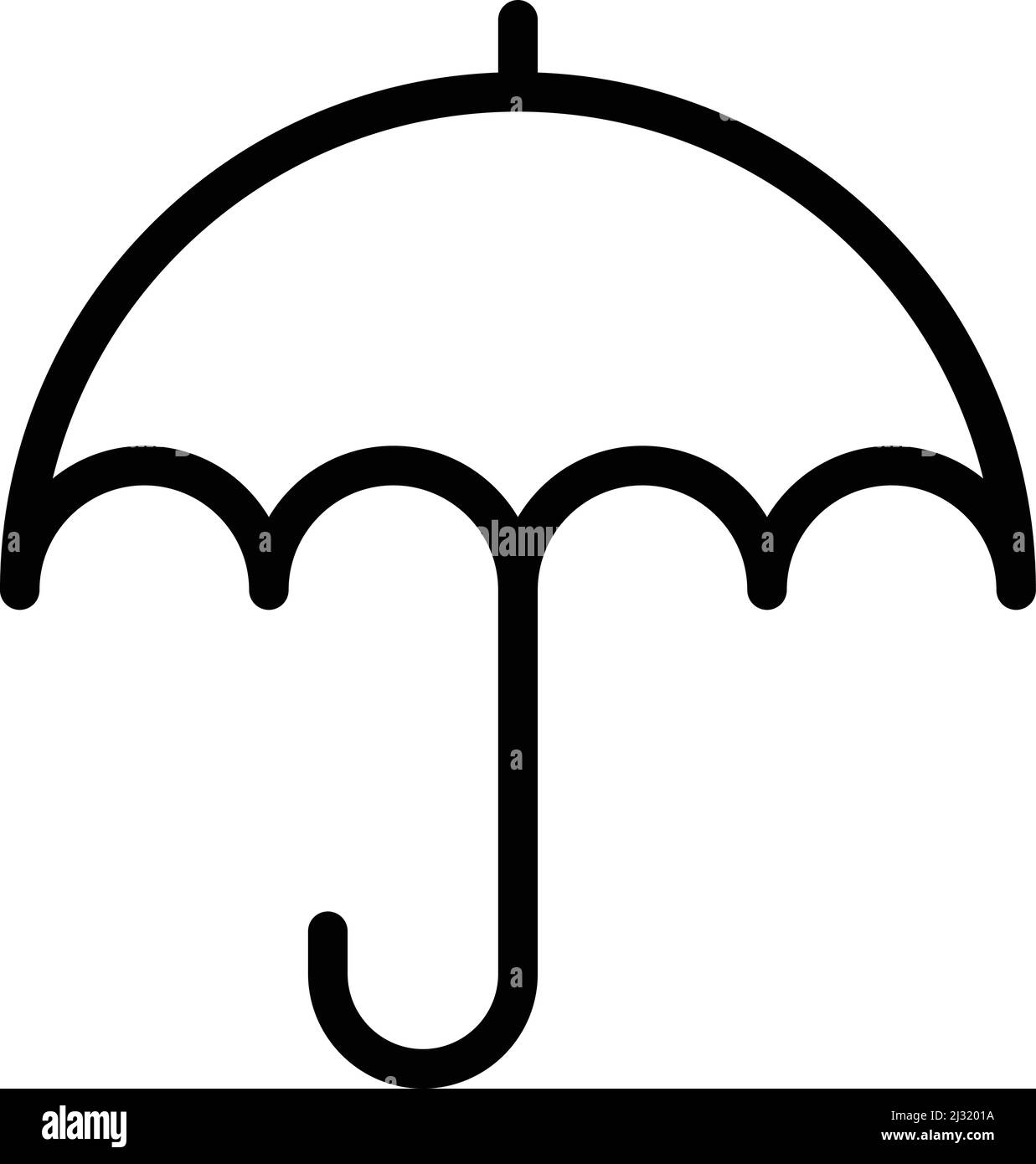 Illustration de la conception de l'icône du vecteur parapluie Illustration de Vecteur