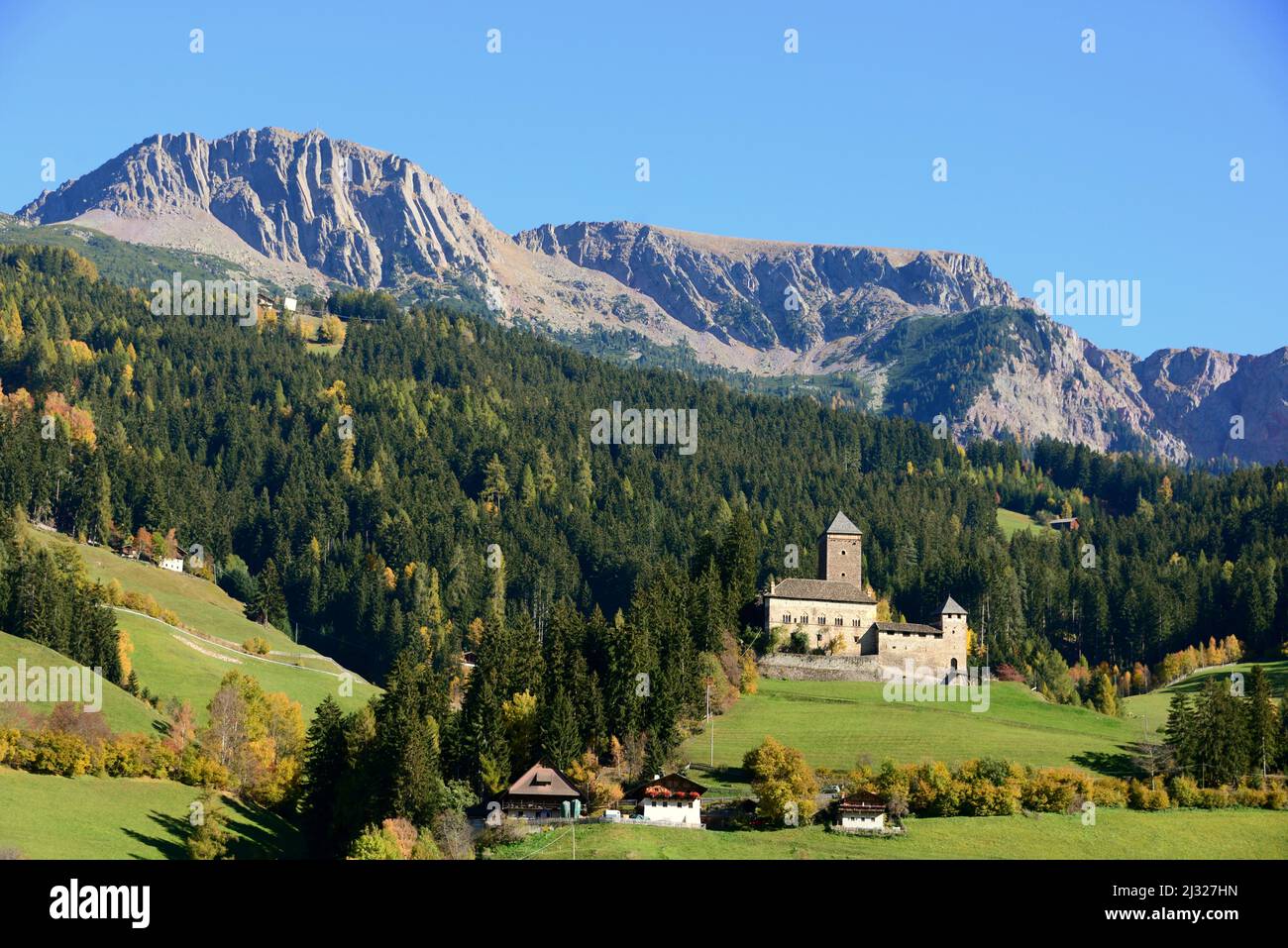 Château de Reinegg, Sarntal, Tyrol du Sud, Italie Banque D'Images