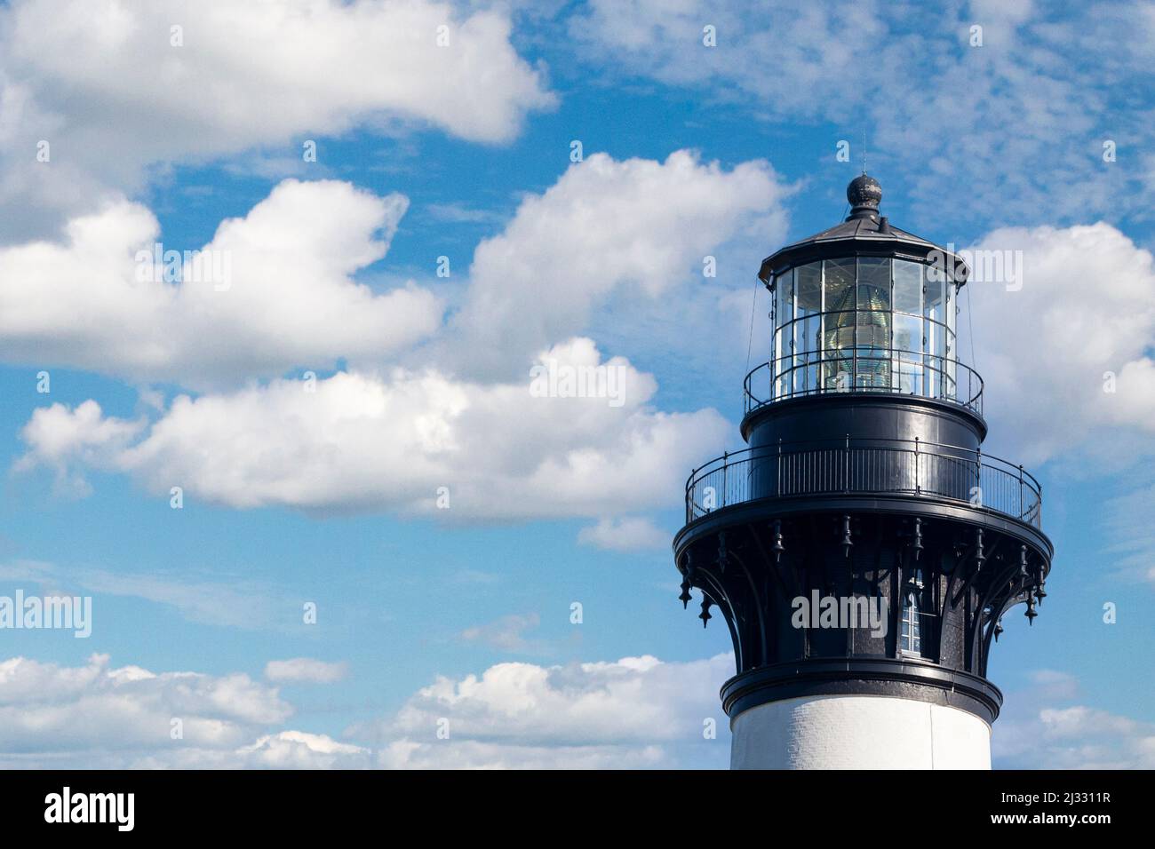 Outer Banks, Caroline du Nord. Bodie Island Lighthouse. Banque D'Images