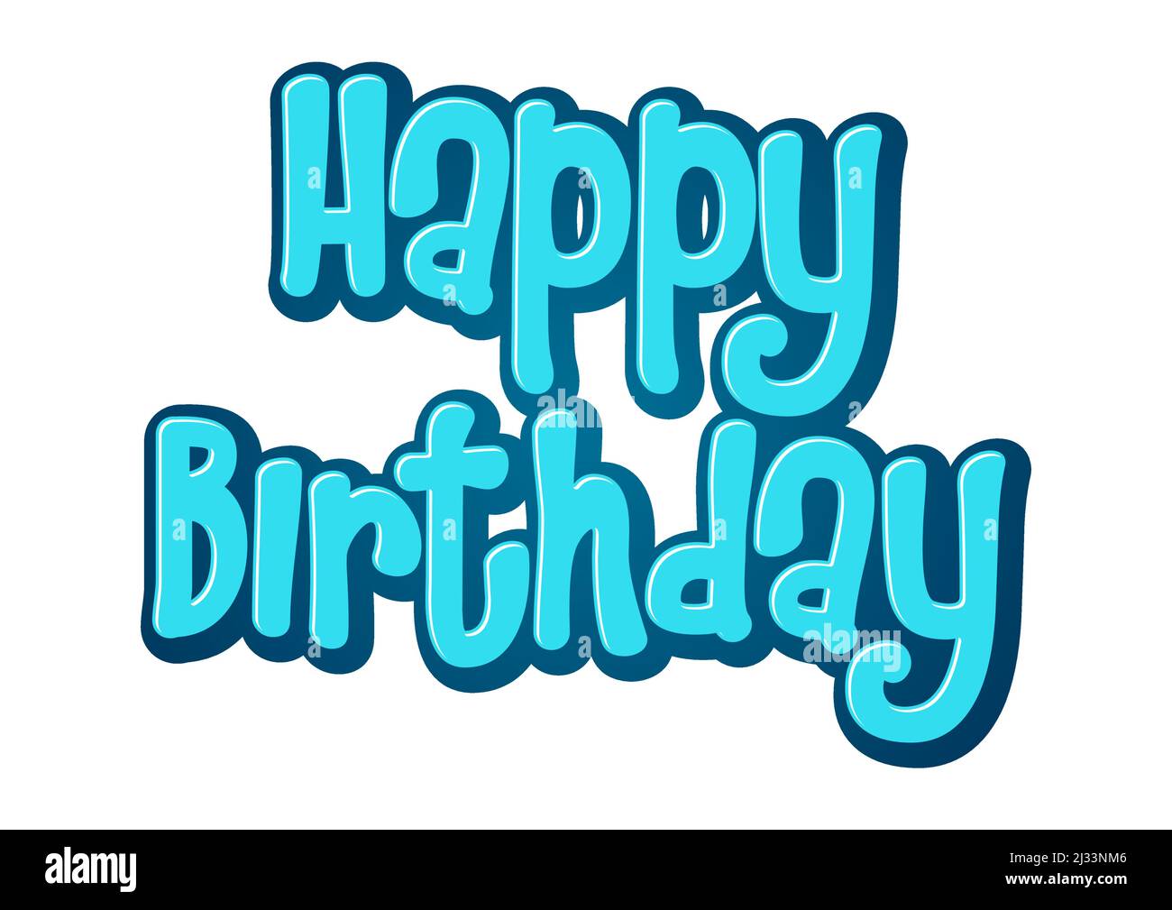 Happy Birthday Typographie, illustration vectorielle Illustration de Vecteur