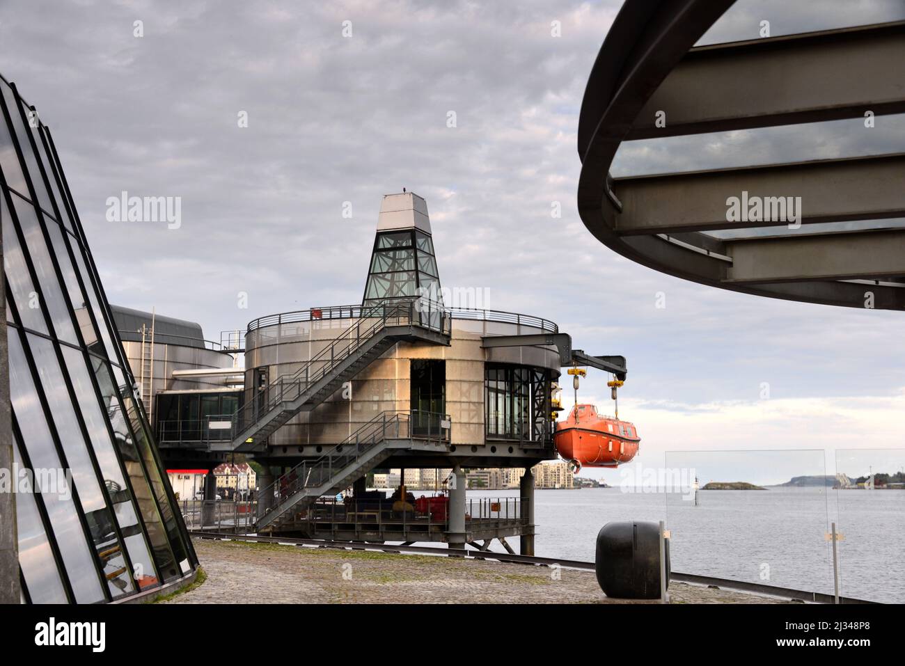 Au Musée norvégien du pétrole, Stavanger, Norvège Banque D'Images