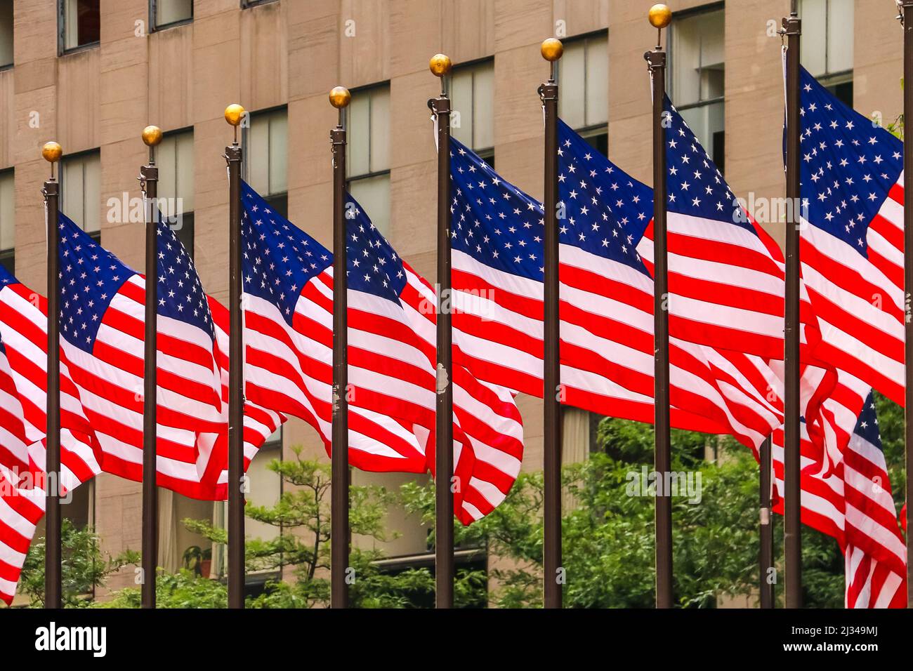 La bannière appelée Stars and Stripes forme le drapeau des États-Unis d'Amérique Banque D'Images