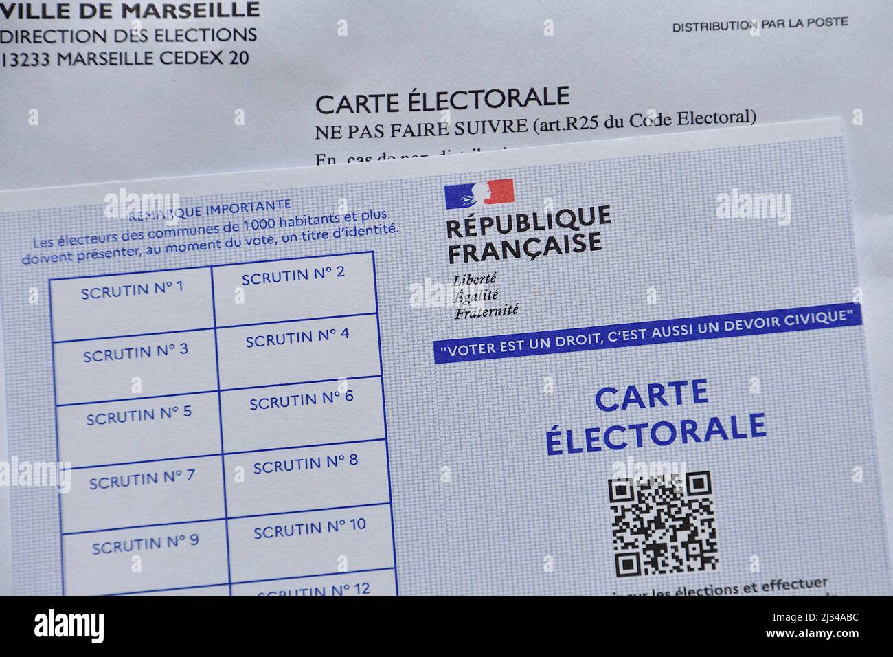 Electoral card Banque de photographies et d'images à haute résolution -  Alamy