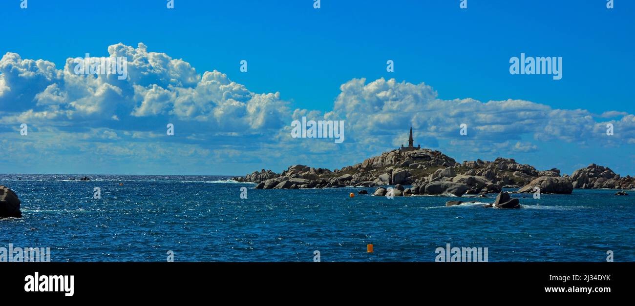 Belle vue sur l'archipel de Lavezzi Banque D'Images