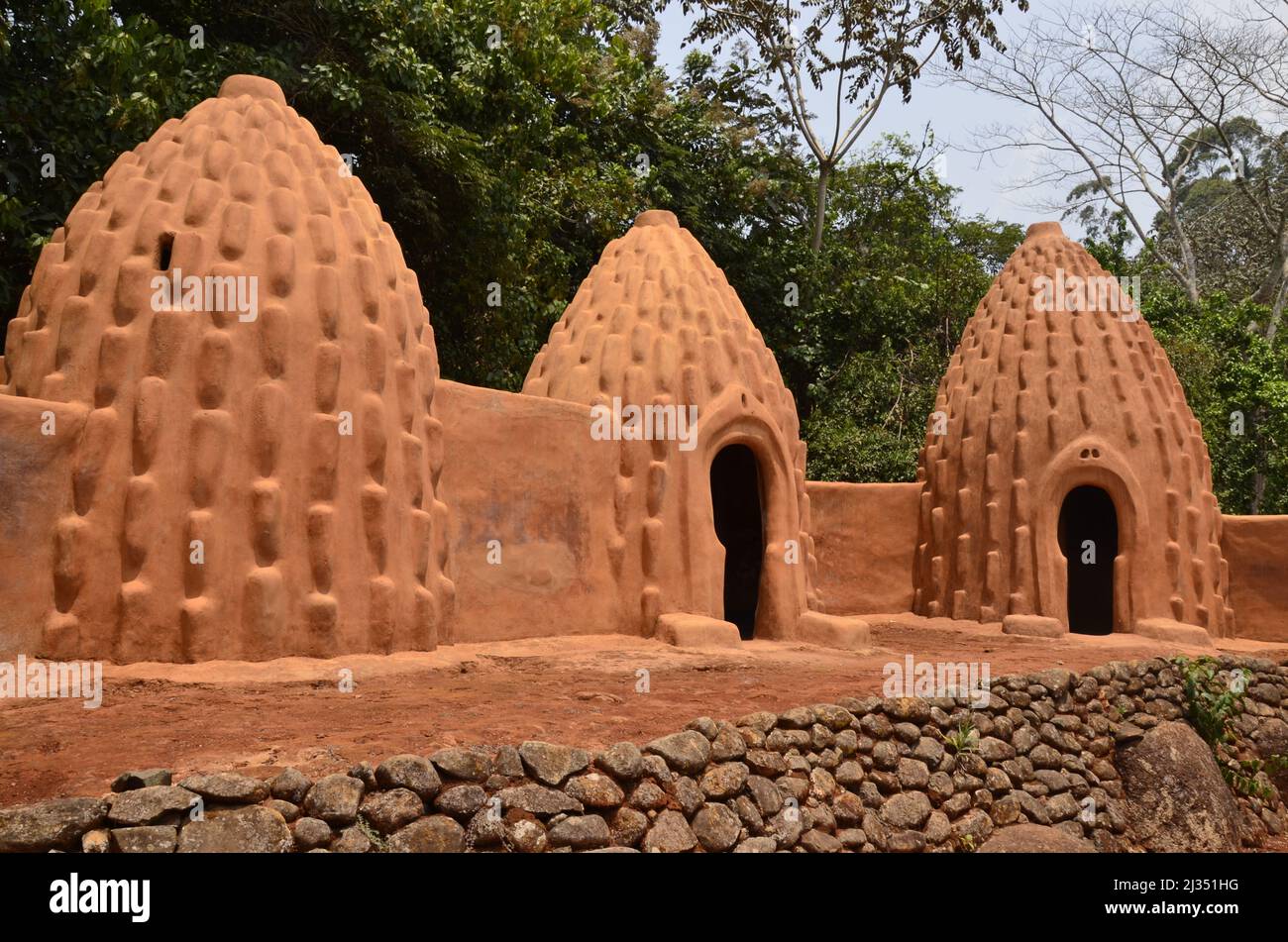 Architecture traditionnelle du peuple mousgoum Banque de photographies