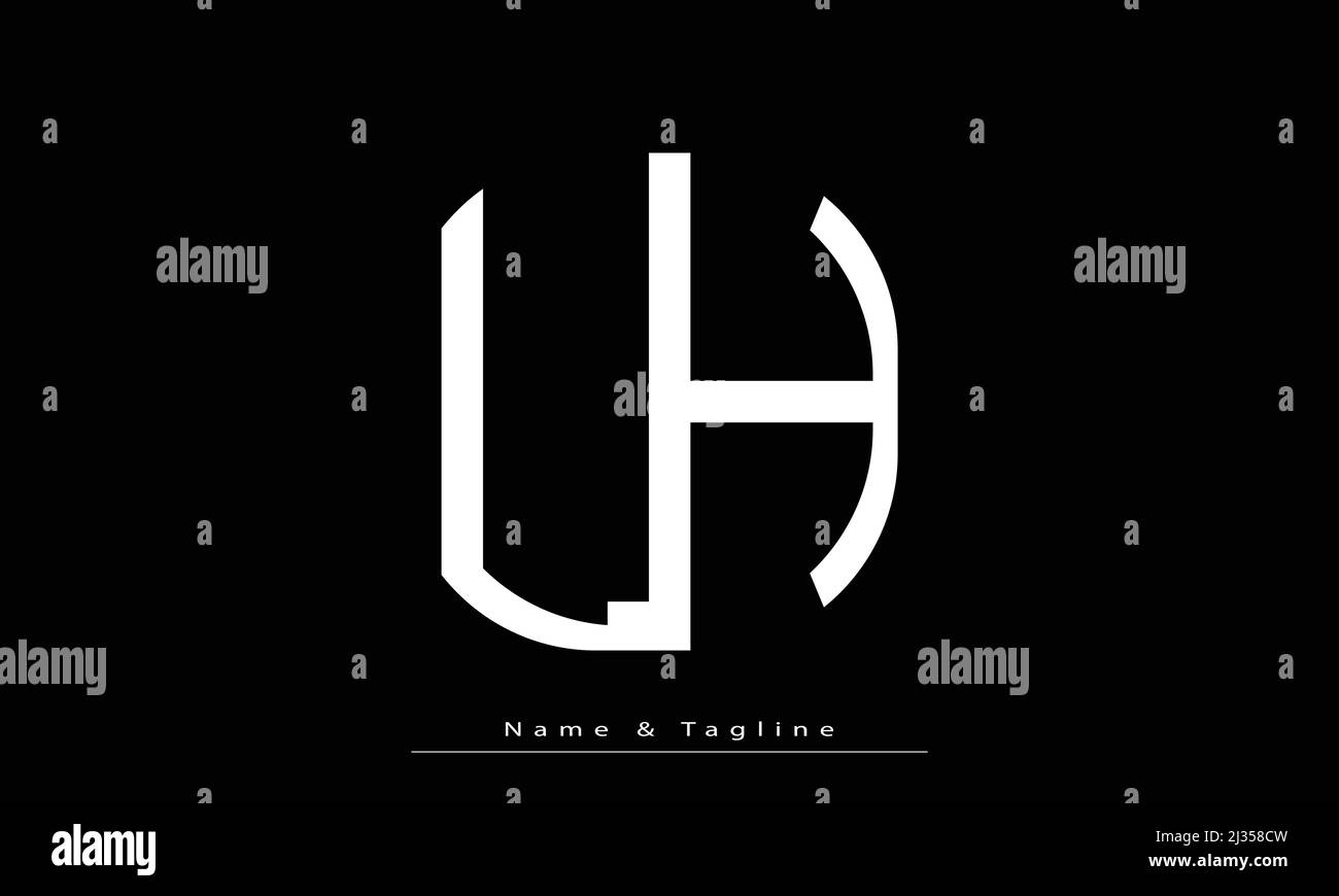 Lettres de l'alphabet initiales Monogram logo LH , HL Illustration de Vecteur