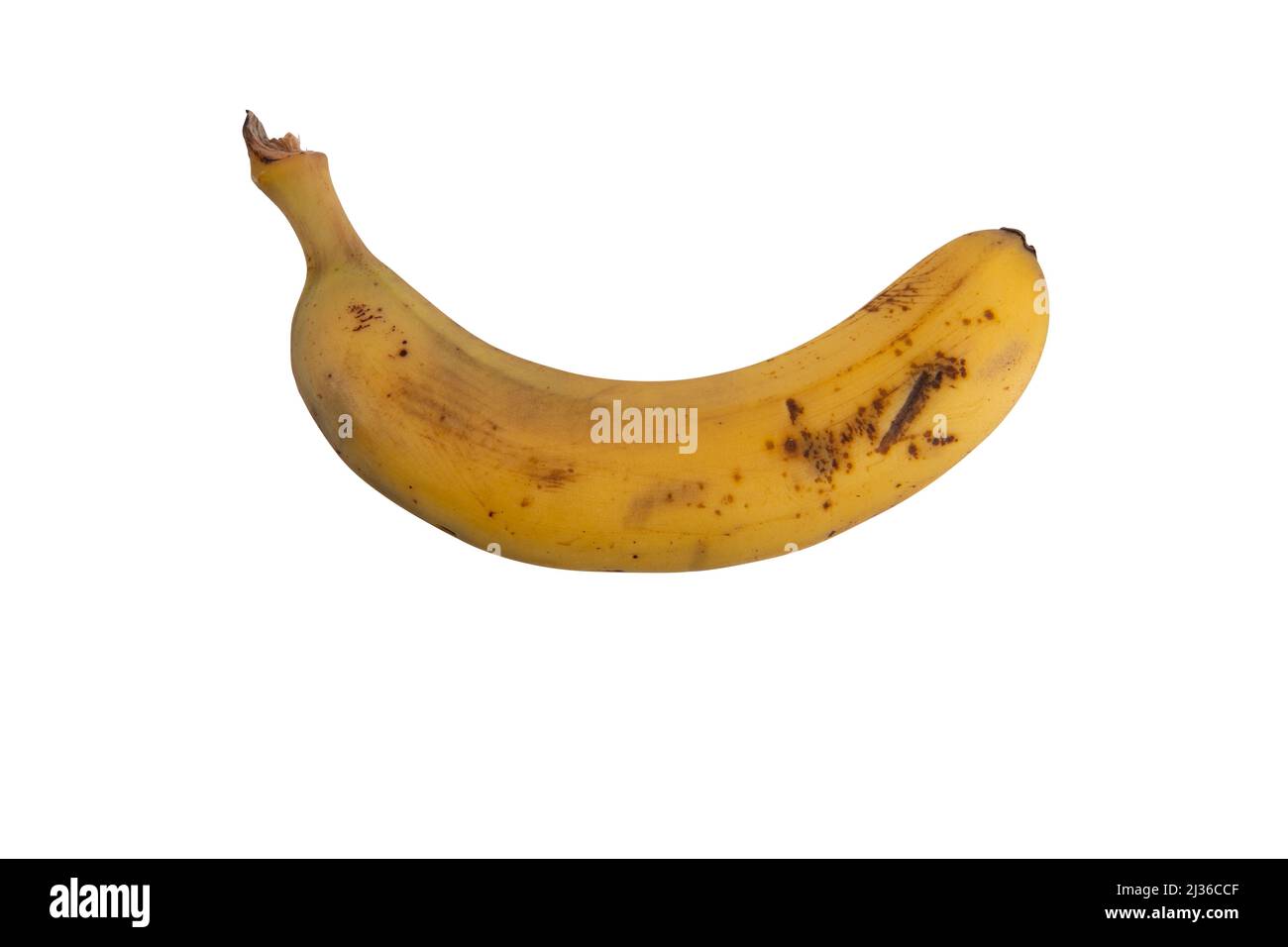 Freigestellte Banane bzw. Bananenschale. Banque D'Images