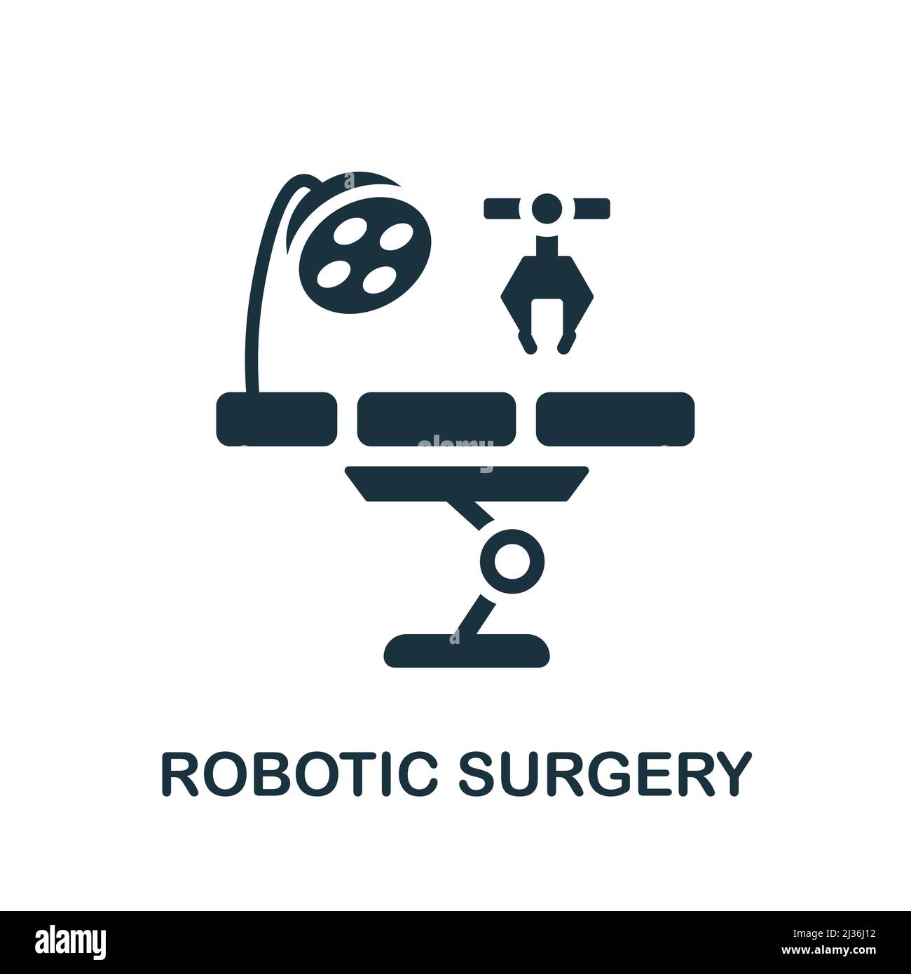 Icône chirurgie robotique. Un élément simple de la collection Healthcare innovations. Creative Robotic Surgery icône pour le web design, les modèles, infographics et Illustration de Vecteur