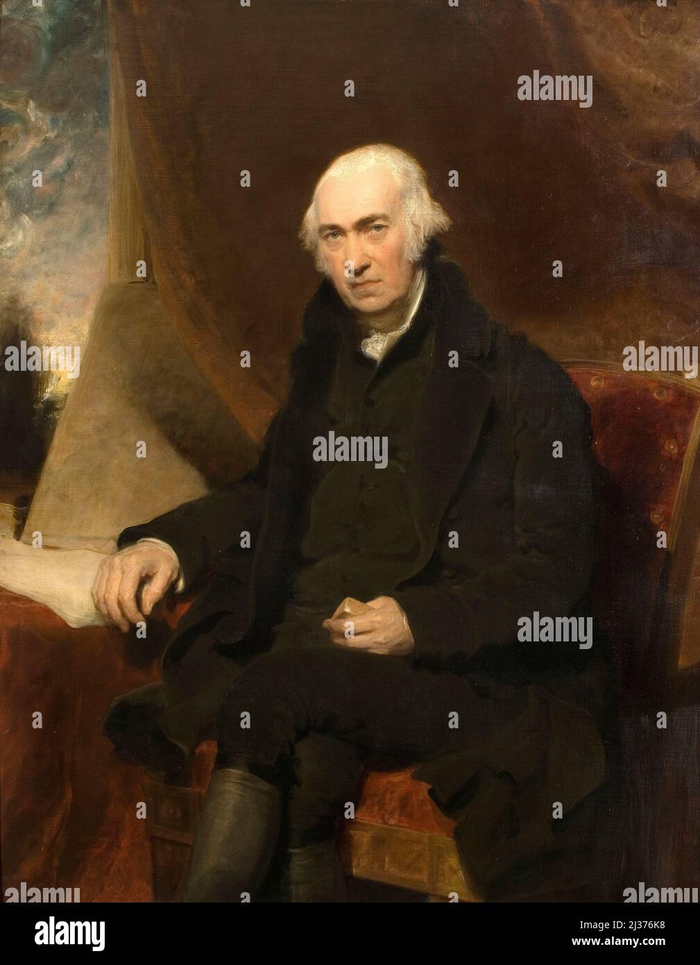 Portrait de James Watt ( 1736 - 1819 ) par Sir Thomas Lawrence en 1813 Banque D'Images