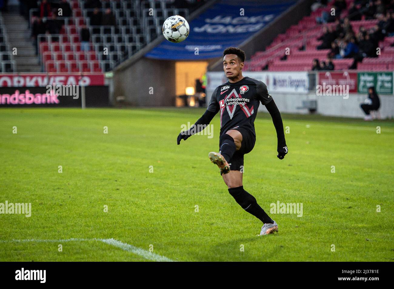 Herning, Danemark. 04th avril 2022. Paulinho (29) du FC Midtjylland vu pendant le match Superliga de 3F entre le FC Midtjylland et Silkeborg IF au stade MCH à Herning. (Crédit photo : Gonzales photo/Alamy Live News Banque D'Images