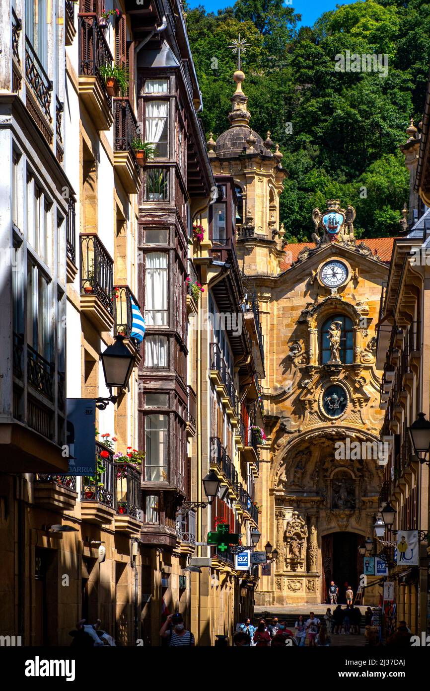 Espagne-pays Basque-Guipuzcoa- la vieille cathédrale de San Sebastain. Banque D'Images