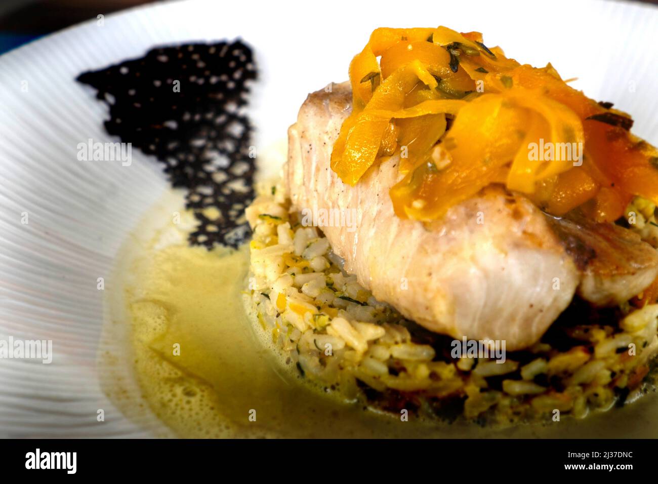 France-Food- poisson « lieu noir »,... Banque D'Images