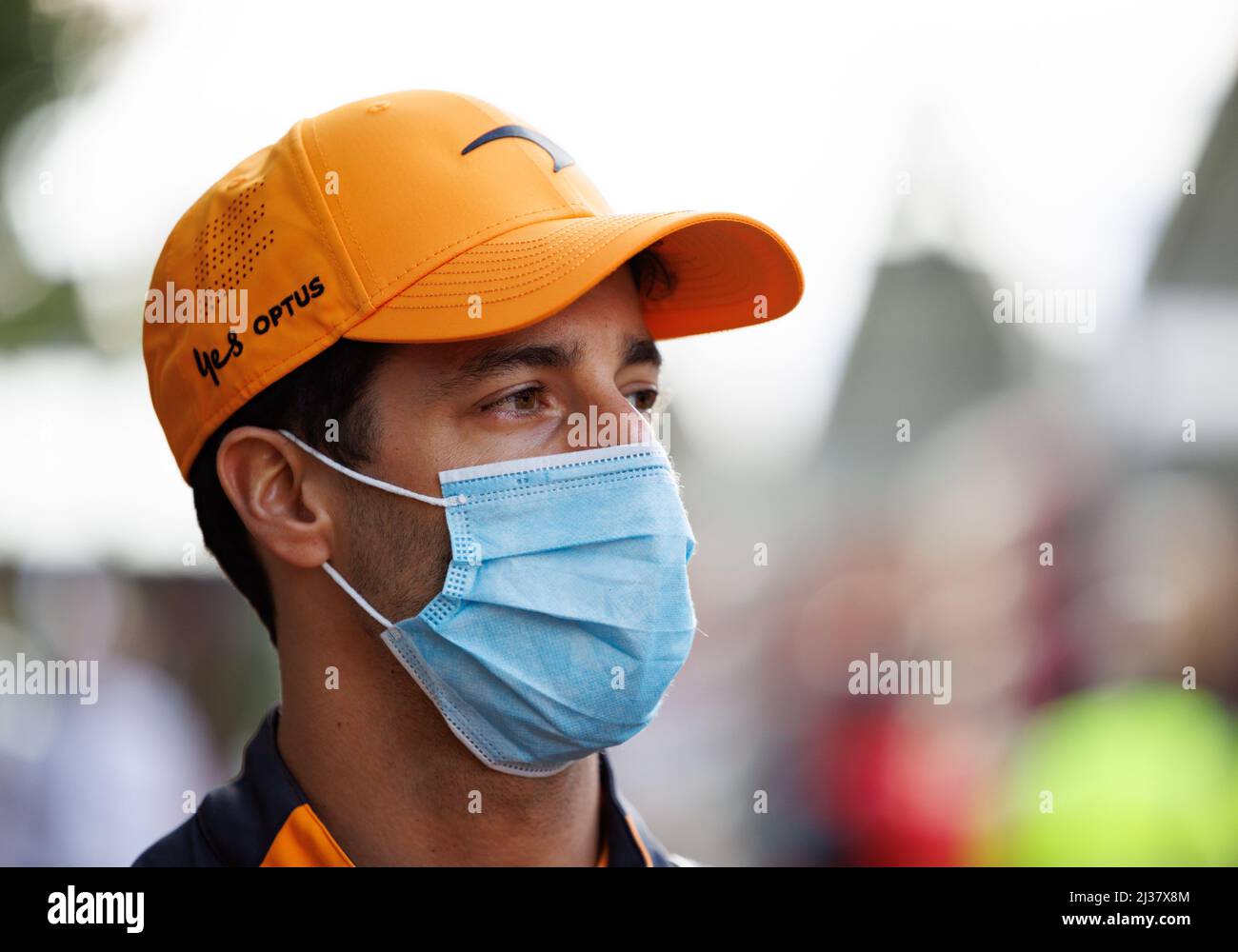 Daniel Ricciardo (AUS) de l'écurie McLaren lors du Grand Prix de Formule 1 d'Australie sur le circuit du Grand Prix d'Albert Park sur 6. Avril 2022. Banque D'Images