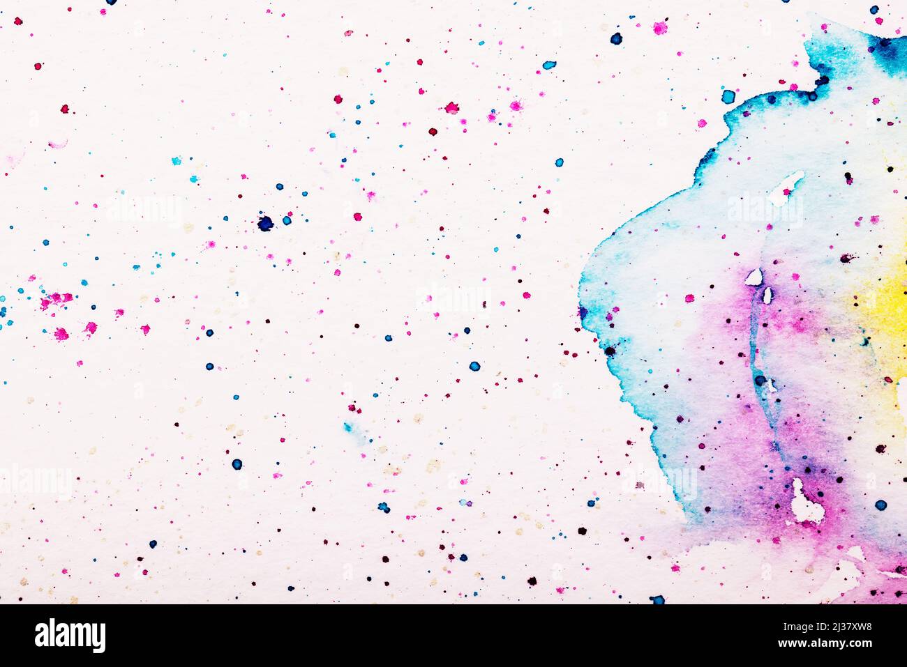 Peinture abstraite aux couleurs de l'eau aquarelle Banque D'Images