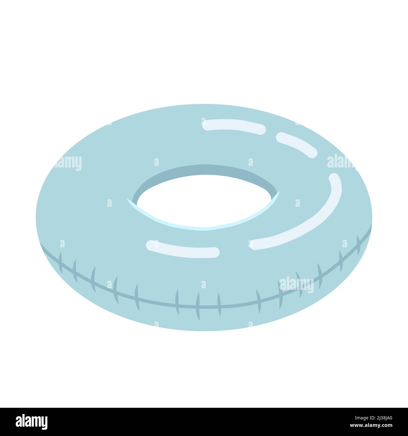 Bague en caoutchouc d'été plate, Vector Illustration de Vecteur