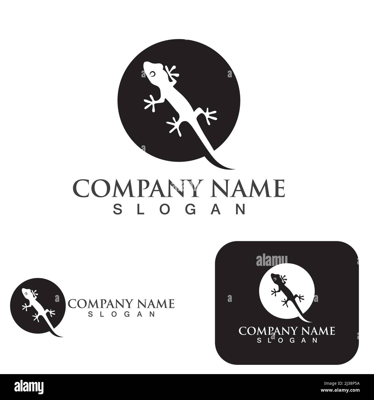 logo vecteur de lézard animal Illustration de Vecteur