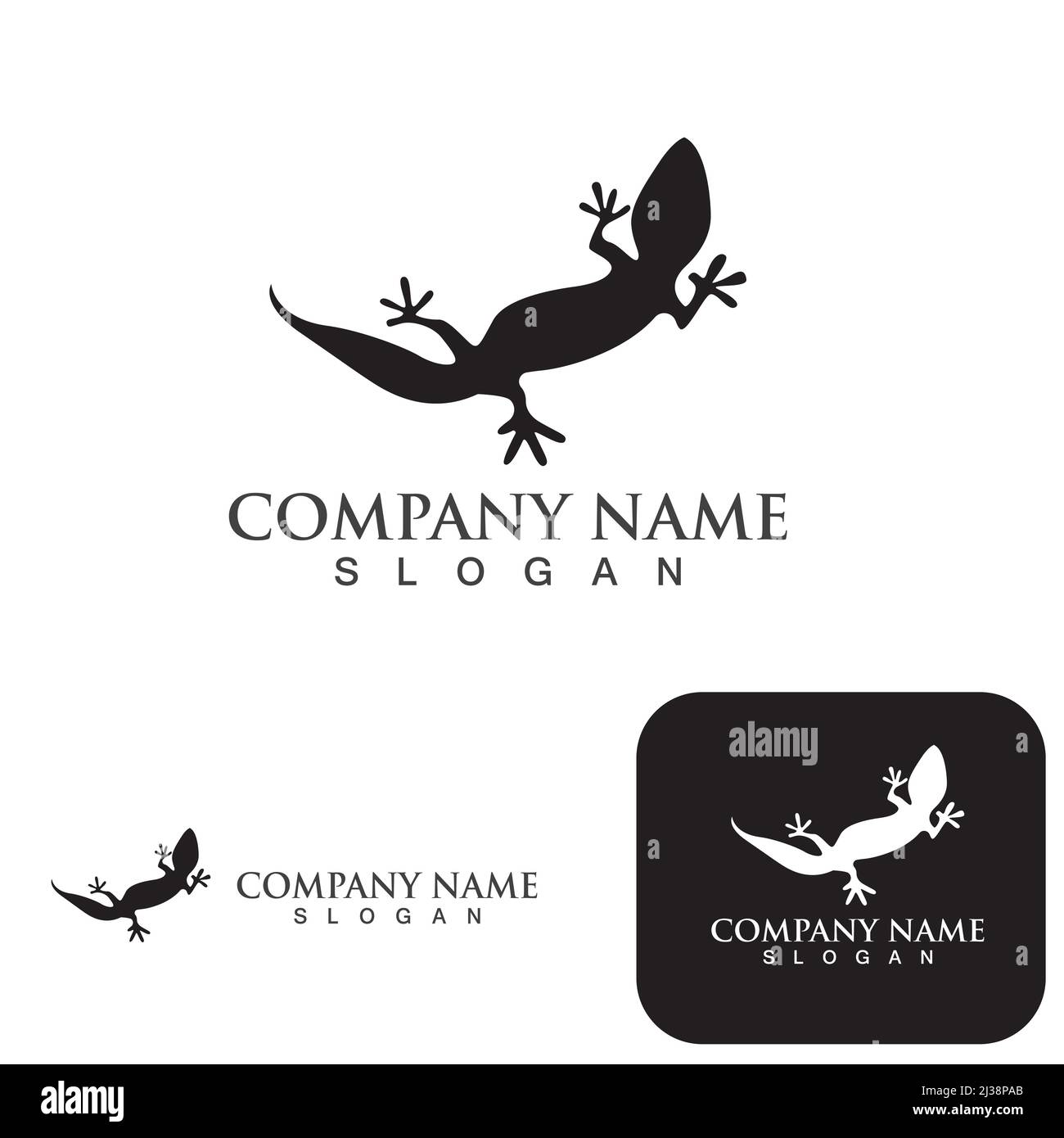 logo vecteur de lézard animal Illustration de Vecteur