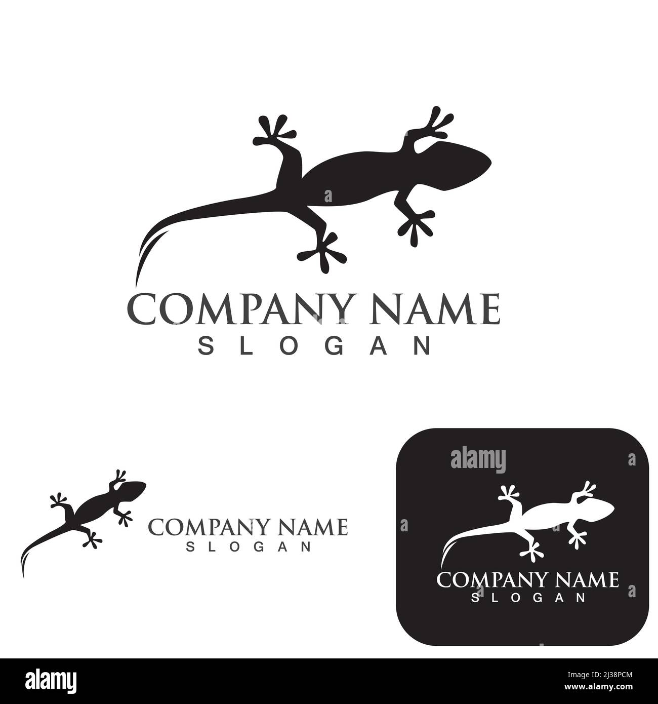 logo vecteur de lézard animal Illustration de Vecteur
