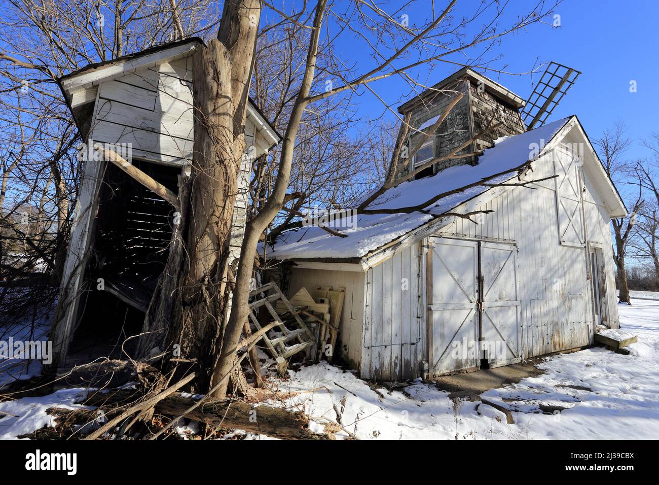 Ancienne grange long Island New York Banque D'Images