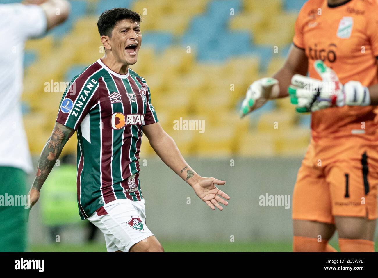 Rio de Janeiro, Brésil. 06th avril 2022. RJ - Rio de Janeiro - 06/04/2022 - CUP SOUTH AMERICANA 2022, FLUMINENSE X ORIENTE PETROLERO - joueur allemand de Cano pour Fluminense lors d'un match contre Oriente Petrolero au stade Maracana pour le championnat Copa Sudamericana 2022. Photo: Jorge Rodrigues/ Credit: AGIF/Alay Live News Banque D'Images