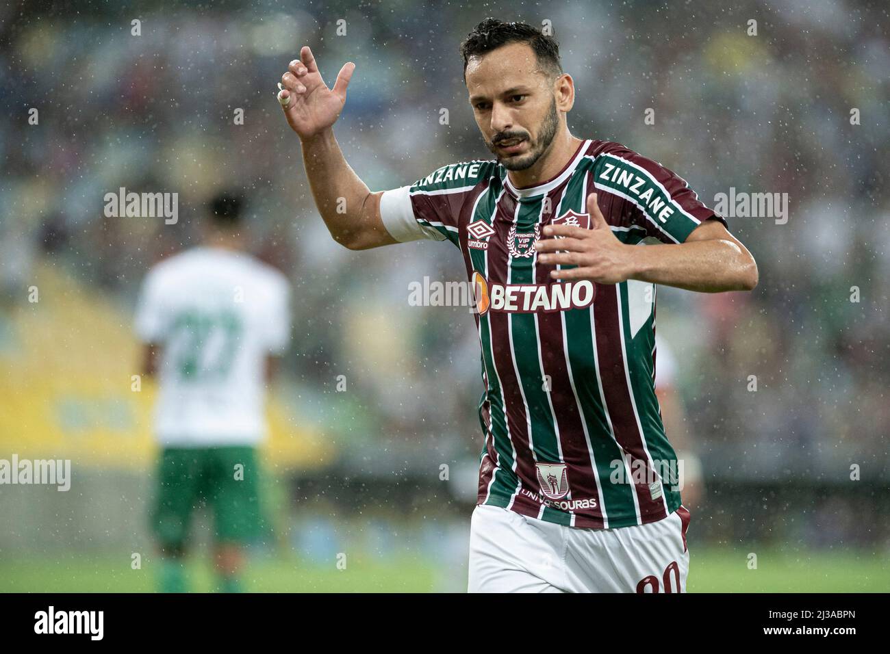 Rio de Janeiro, Brésil. 07th avril 2022. RJ - Rio de Janeiro - 06/04/2022 - COPA SOUTH AMERICANA 2022, FLUMINENSE X ORIENTE PETROLERO - joueur de Fluminense Yago Felipe lors d'un match contre Oriente Petrolero au stade Maracana pour le championnat Copa Sudamericana 2022. Photo: Jorge Rodrigues/ Credit: AGIF/Alay Live News Banque D'Images