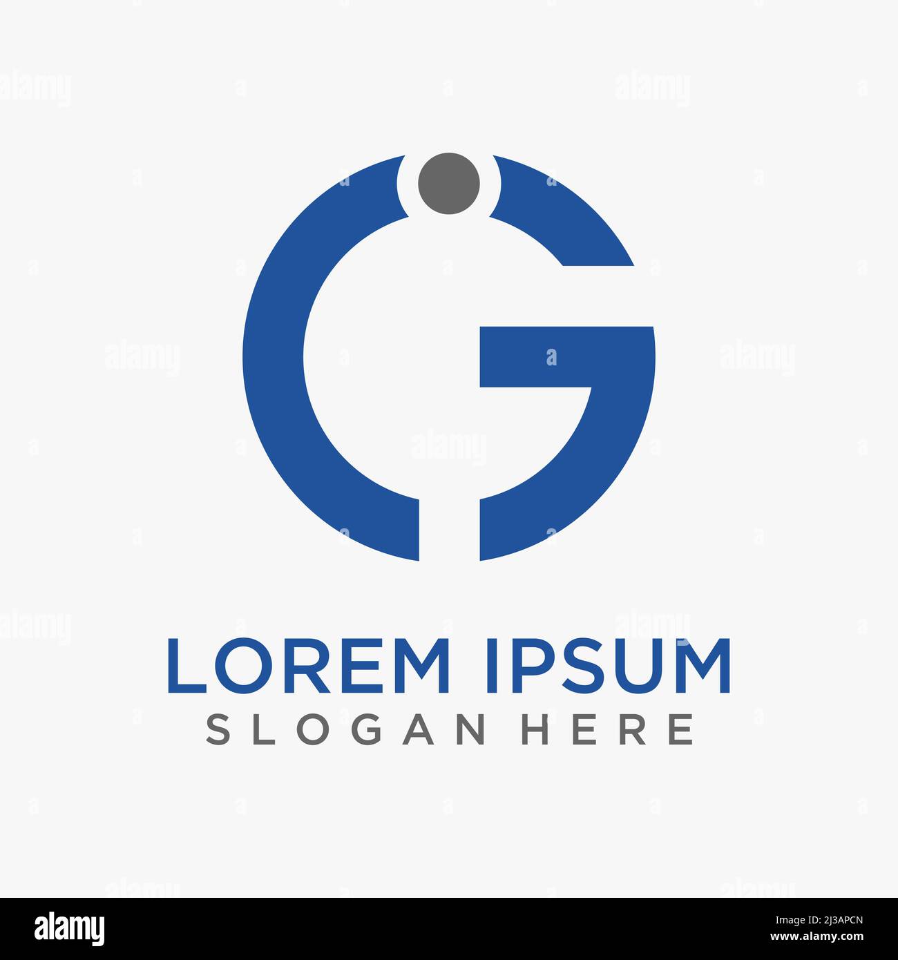 Logo de la lettre CIG Illustration de Vecteur