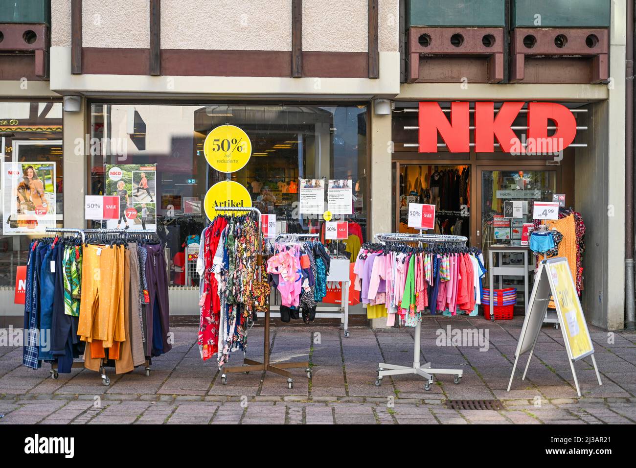 NKD textiles, Muenchhausenstrasse, Muenchhausenstadt Bodenwerder,  Basse-Saxe, Allemagne Photo Stock - Alamy