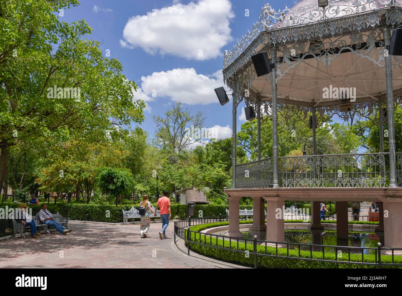 Jardin de San Marcos City Park, Aguascalientes, Mexique Banque D'Images