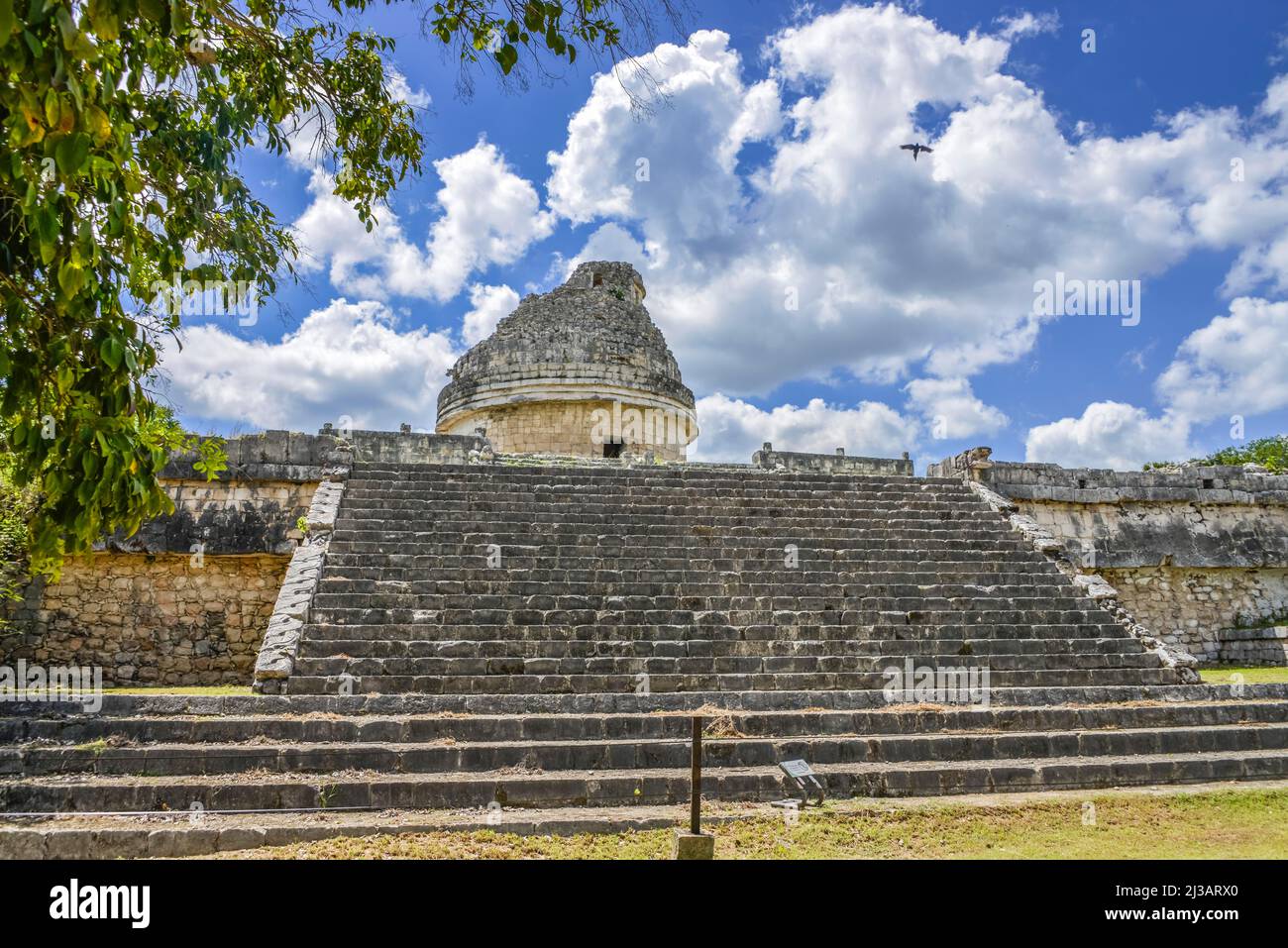 Observatoire El Caracol, ruines mayas, Chichen Itza, Yucatan, Mexique Banque D'Images