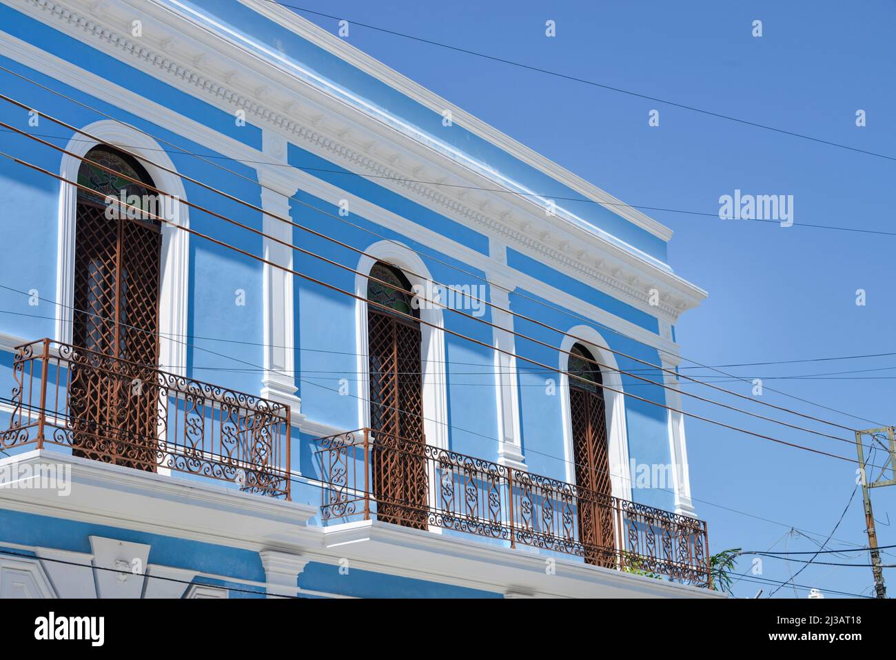 Ancien bâtiment, vieille ville, Merida, Yucatan, Mexique Banque D'Images
