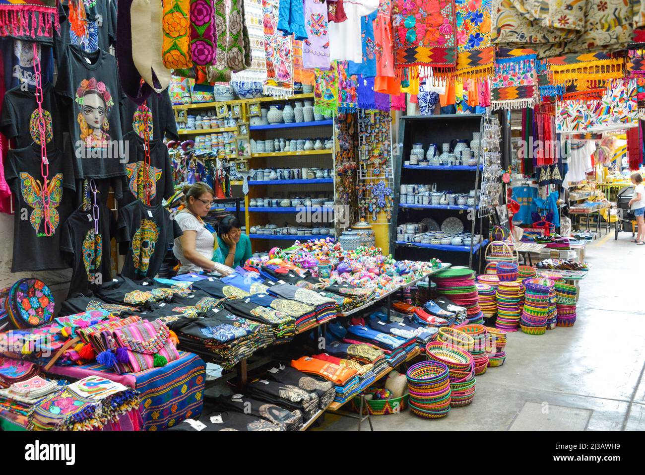 Marché artisanal Mercado de Artesanias la Ciudadela, Mexico, Mexique Banque D'Images