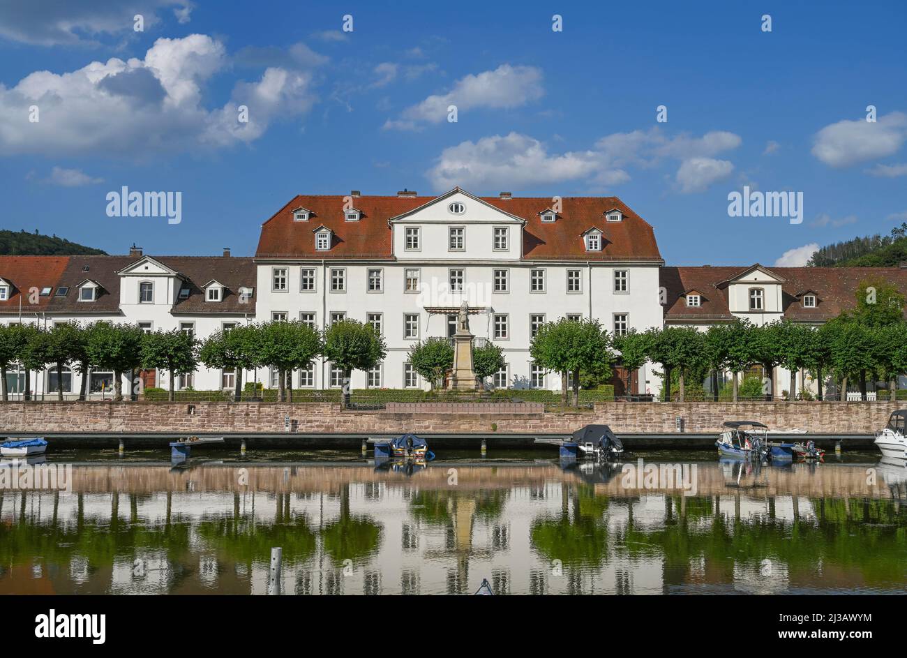 Barockhafen, Vieille ville, Bad Karlshafen, Hesse, Allemagne Banque D'Images