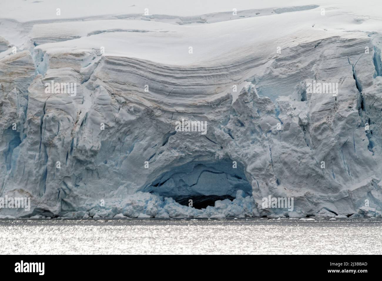 L'antarctique - Côte de l'Antarctique avec des formations de glace - Péninsule Antarctique - Archipel Palmer - Neumayer Channel - Réchauffement climatique Banque D'Images