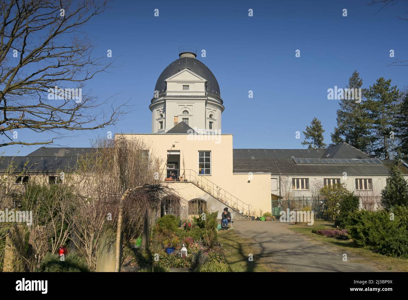 Trauerhalle, Friedhof Wilmersdorf, Berliner Straße, Wilmersdorf, Charlottenburg-Wilmersdorf, Berlin, Allemagne Banque D'Images