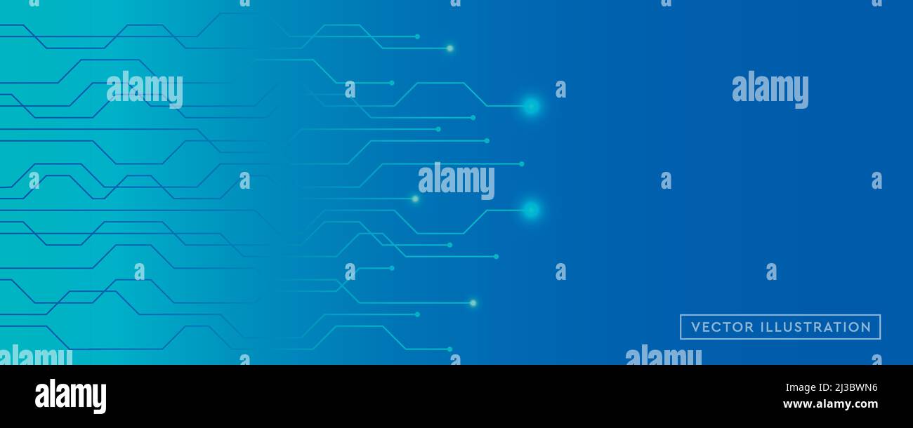 éléments de carte électronique blue digital technology Illustration de Vecteur