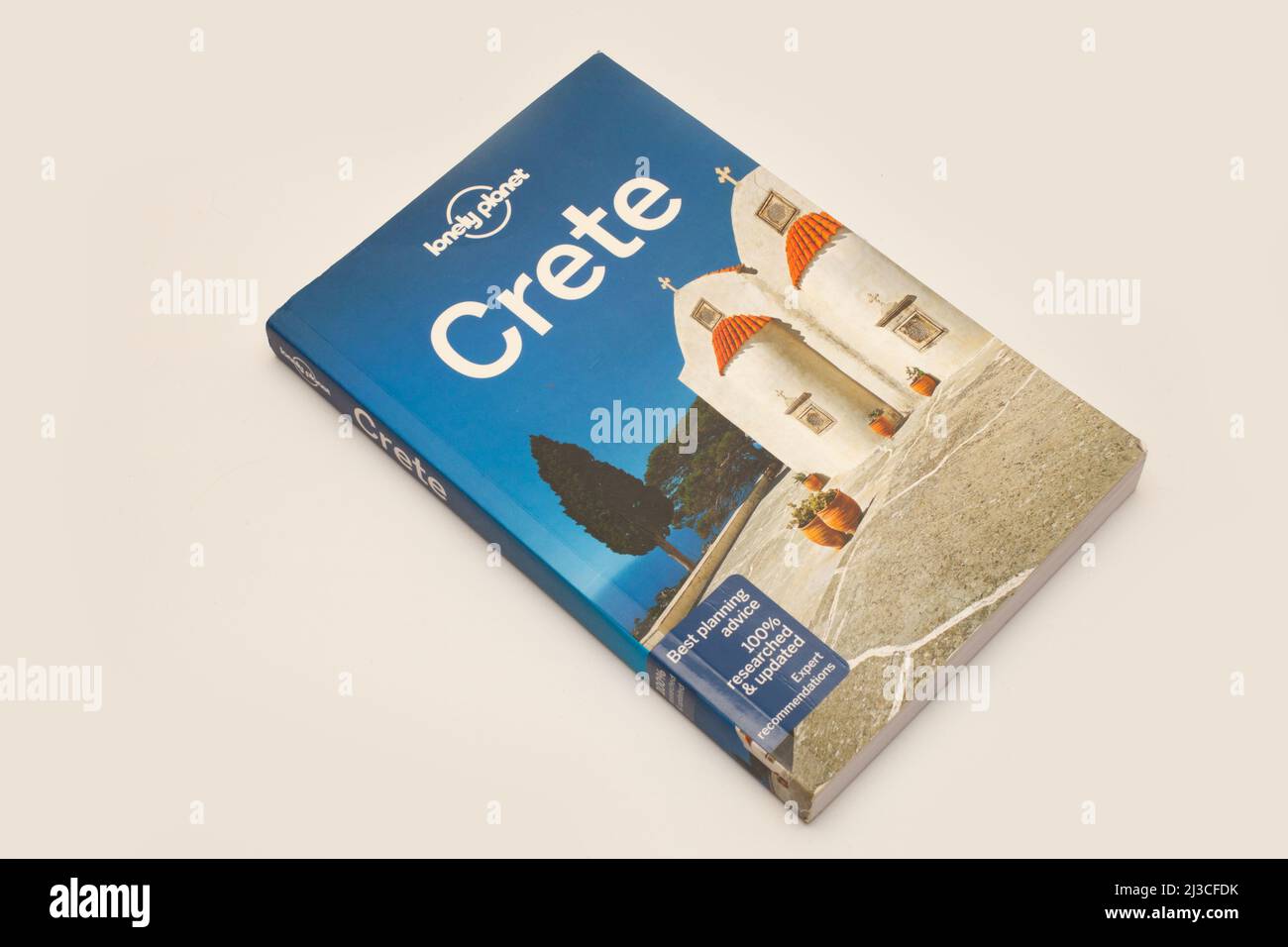 Un guide Lonely Planet pour la Crète Banque D'Images