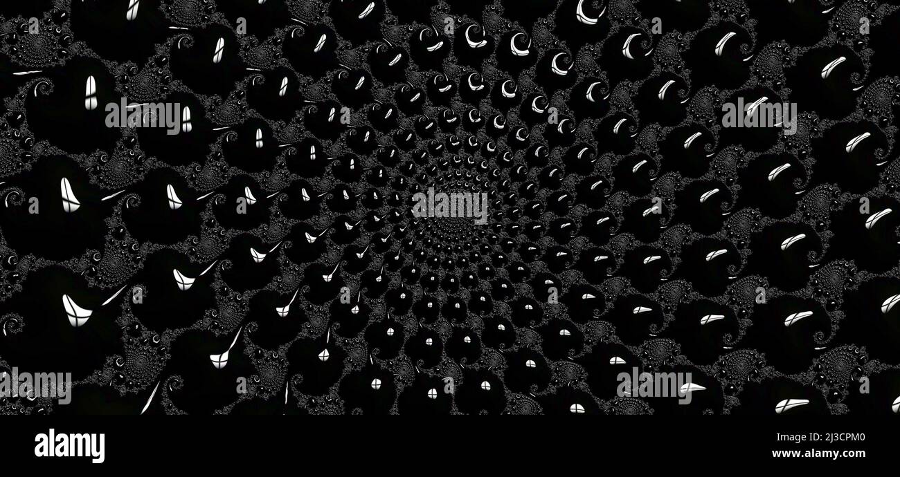 Illustration fractale abstraite générée par ordinateur pour la création Banque D'Images