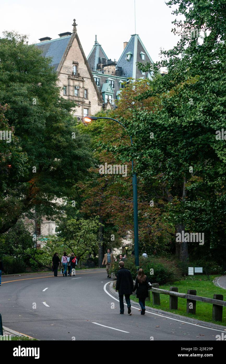 Central Park à New York City Banque D'Images