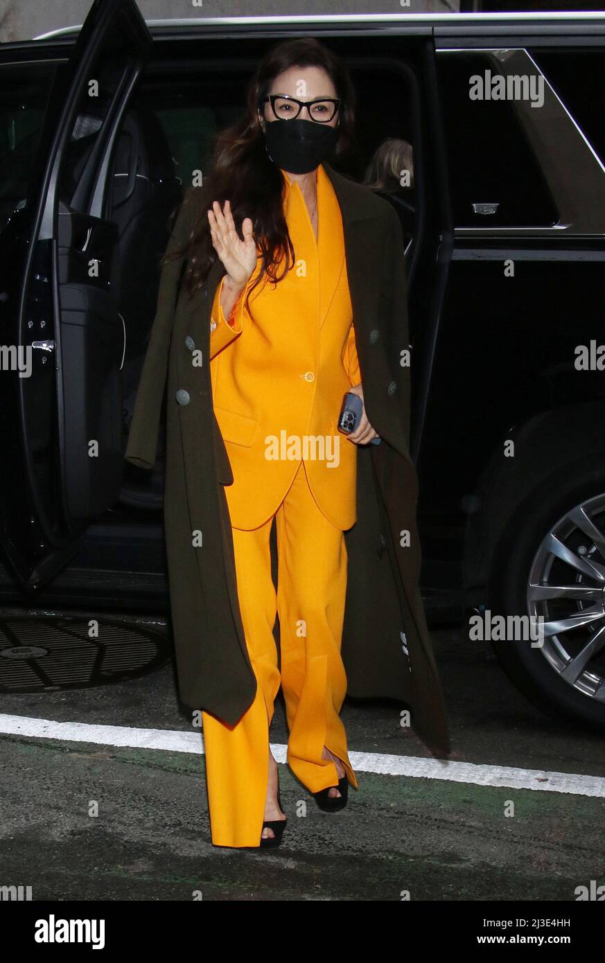 New York, NY, États-Unis. 07th avril 2022. Michelle Yeoh à NBC's aujourd'hui en faisant la promotion de son nouveau film partout en même temps le 07 avril 2022 à New York City. Crédit : RW/Media Punch/Alamy Live News Banque D'Images