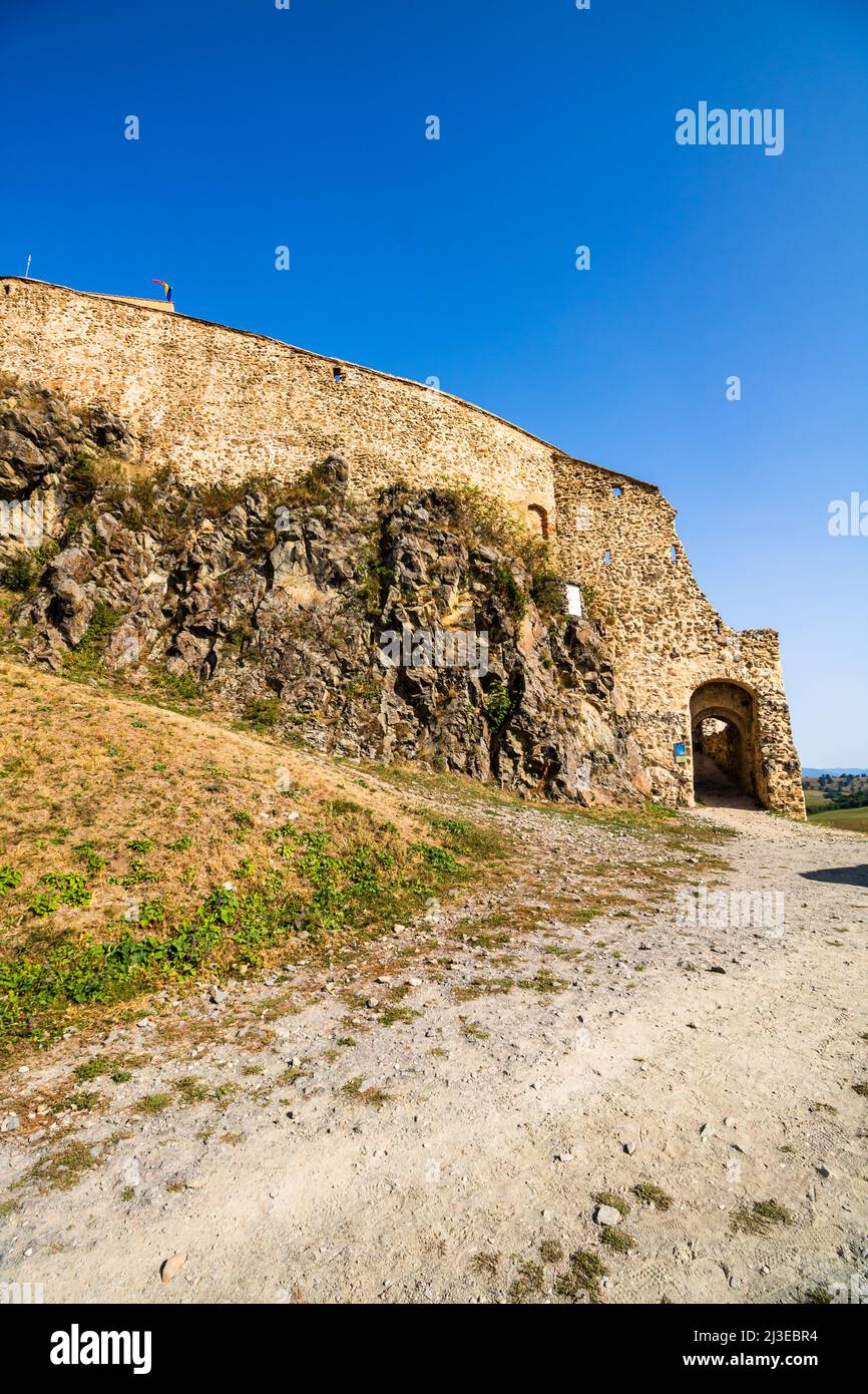 Célèbre forteresse de Rupea en Transylvanie, Roumanie. Citadelle de Rupea (Cetatea Rupea) Banque D'Images