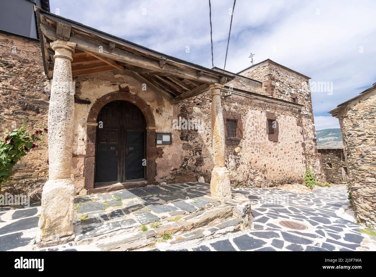 Village El Muyo dans la province de Segovia, Espagne Banque D'Images