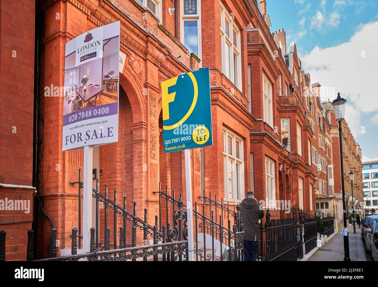 Maison à louer et à vendre, Hans Road, Royal Borough of Kensington and Chelsea, Londres SW3, Angleterre. Banque D'Images