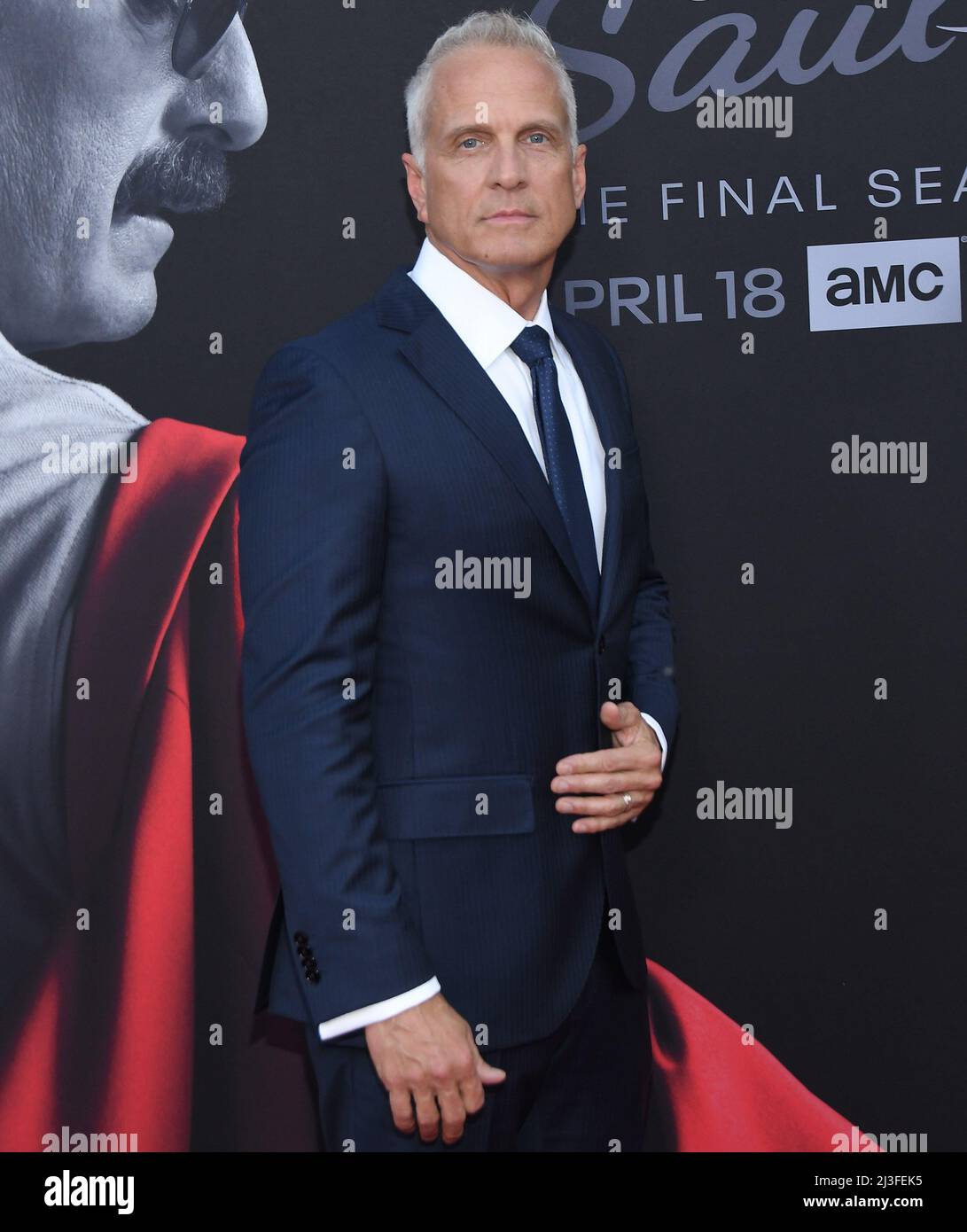 Patrick Fabian à la première du MEILLEUR APPEL d'AMC SAÜL Sixième et saison finale qui a eu lieu au Hollywood Legion Theatre à Hollywood, CA, le jeudi 7 avril 2022. (Photo de la Sathanlee B. Mirador/Sipa USA) Banque D'Images